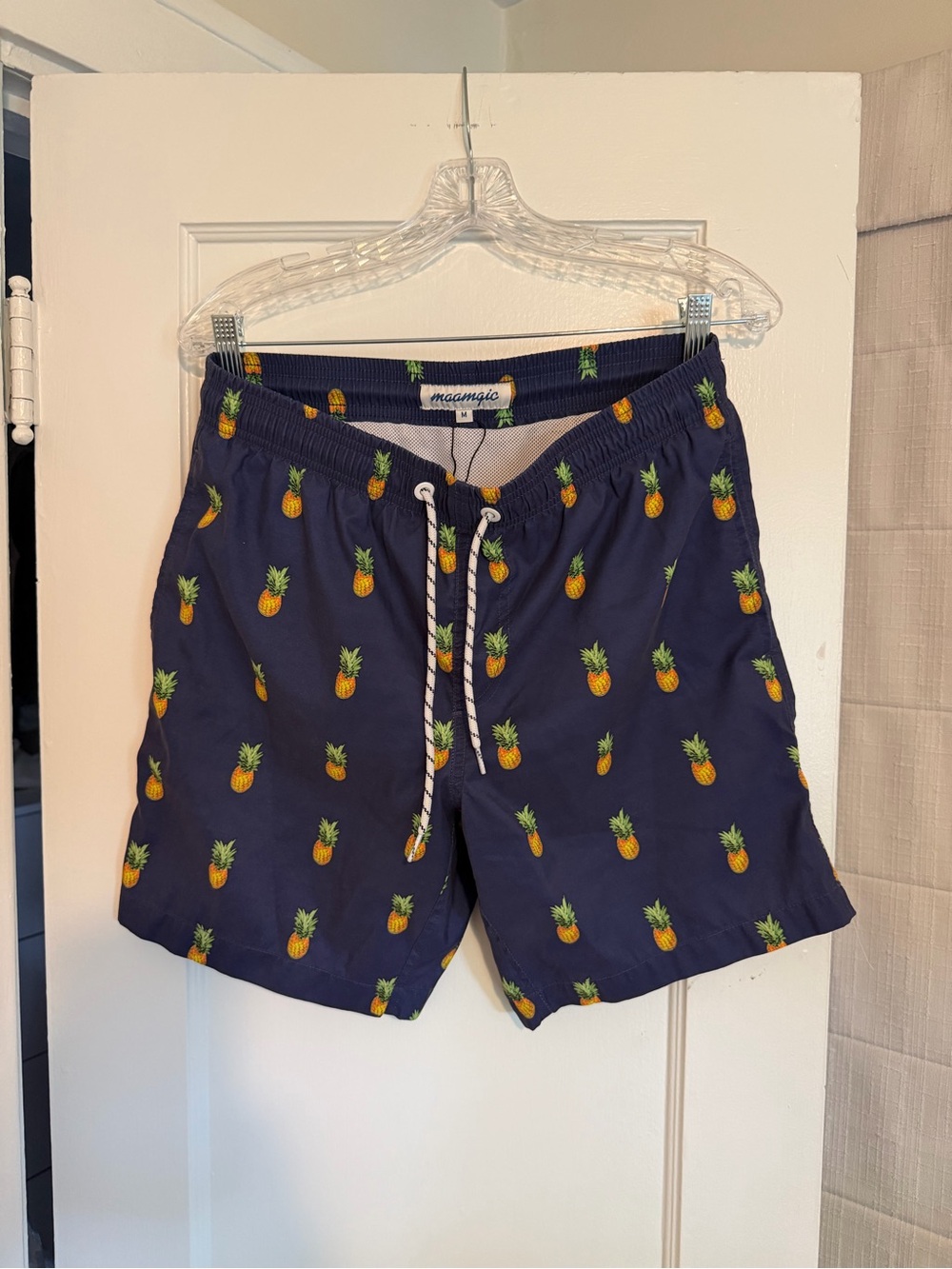 Maamgic Navy Pineapple Swim Trunks